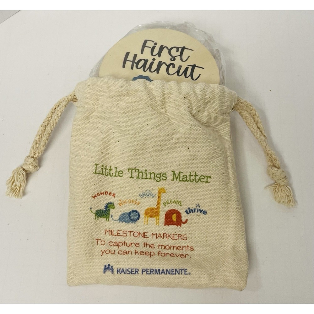 Kaiser Permanente Baby Toddler Milestone Markers With Drawstring Carrying Bag